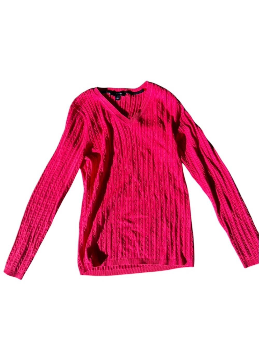 new pink knitted tommy hilfiger sweater